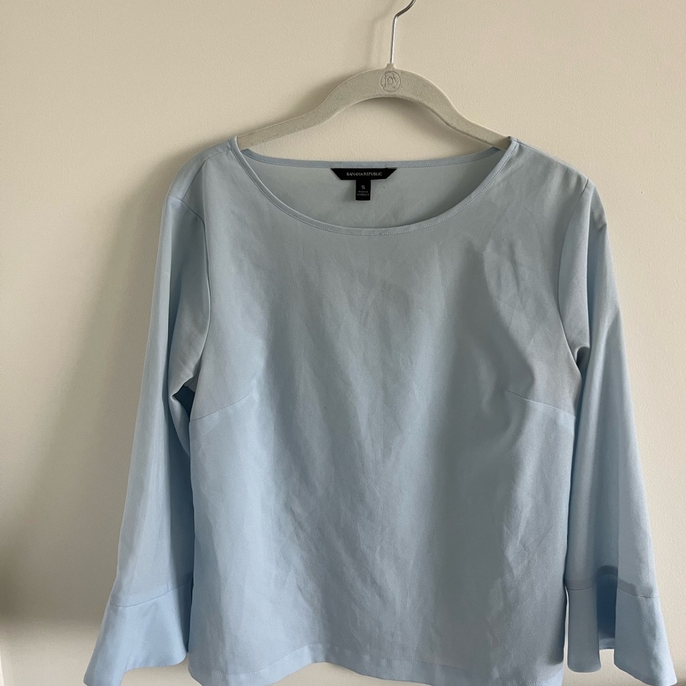 Banana Republic Blue 3/4 Sleeve Blouse